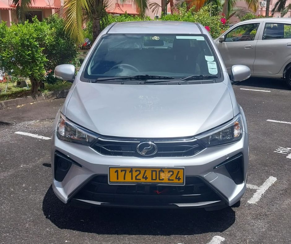 Affordable Perodua Bezza Rental in Mauritius – Low Budget Compact Sedan, perfect for exploring the island with comfort and fuel efficiency. Enjoy smooth rides and excellent mileage with Liberta Car Rental's budget-friendly option.