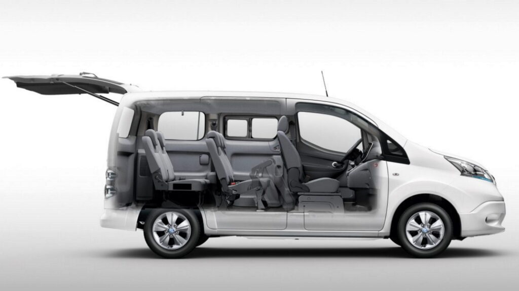 Nissan NV200 7-Seater available for rent at Liberta Car Rental, Mauritius—spacious and practical for family outings and group travel
