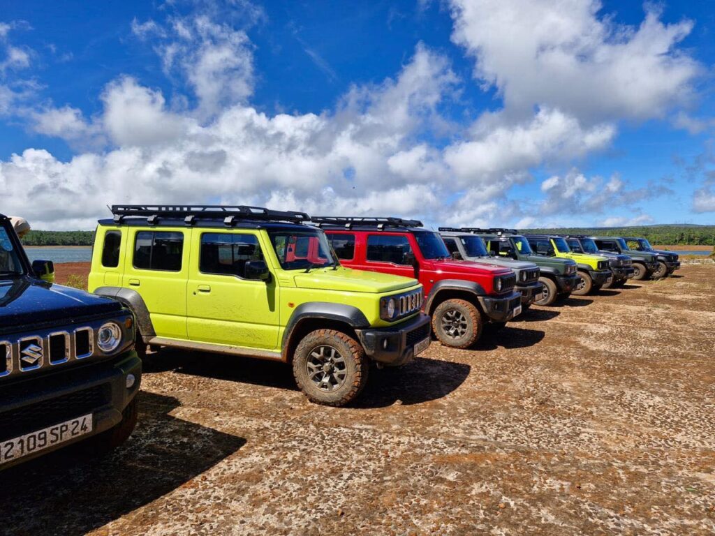 UK tourist enjoying car rental in Mauritius with Liberta Car Rental