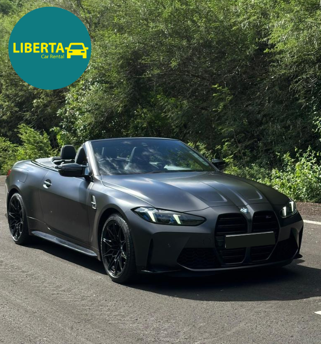 Luxury Convertible Rental in Mauritius – Drive the 2025 BMW M4 Convertible with Liberta Car Rental. Experience elegance, power, and open-air freedom across the island.