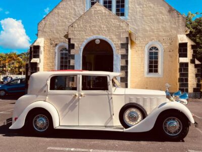 Timeless Romance: 1935 Rolls Royce Rental in Mauritius with Chauffeur