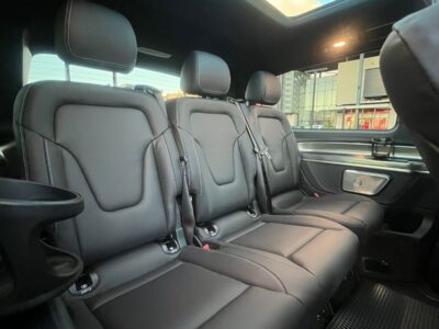 Mercedes V-Class at Mauritius airport for VIP pickup service.